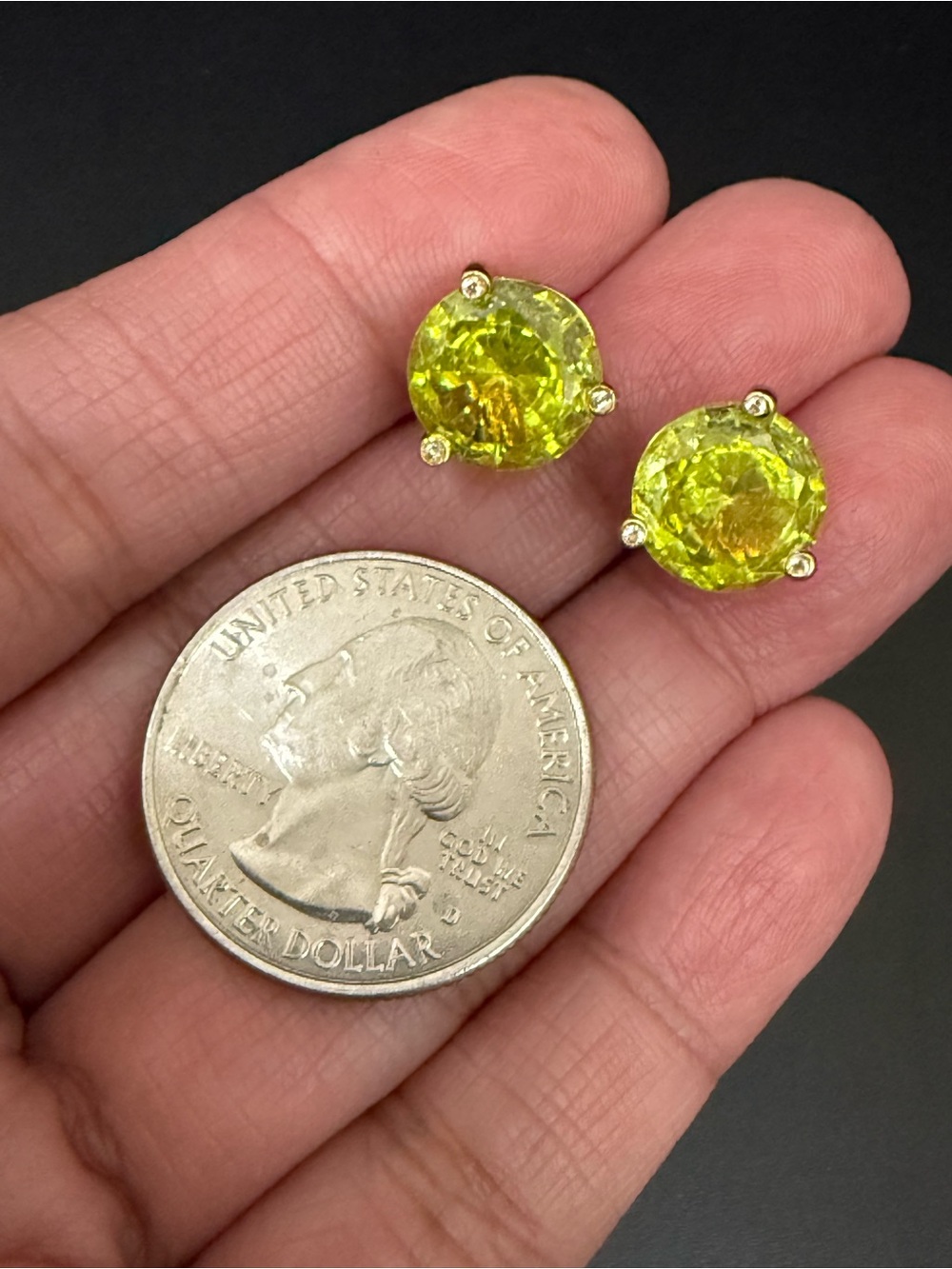 KATE SPADE Lime Green Lime Sherbet Rise & Shine Stud Earrings - Picture 5 of 14